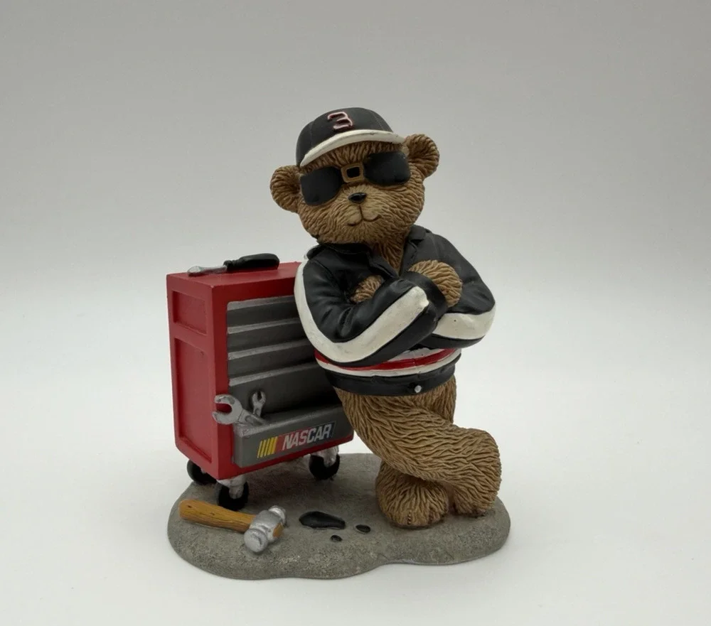 Good Ole Bears NASCAR Dale Earnhardt Attitude is Everything Bear Figurine 2001
